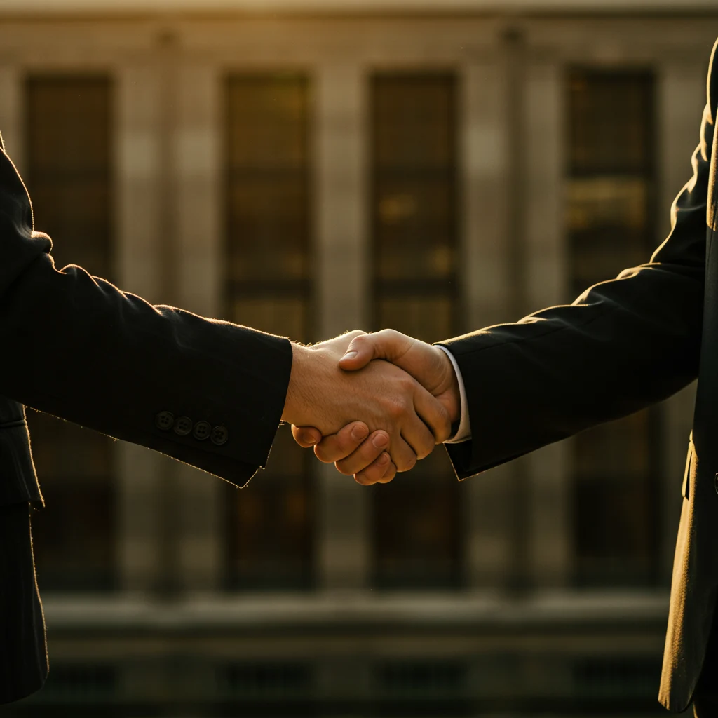 Sales Professional Closing a Deal